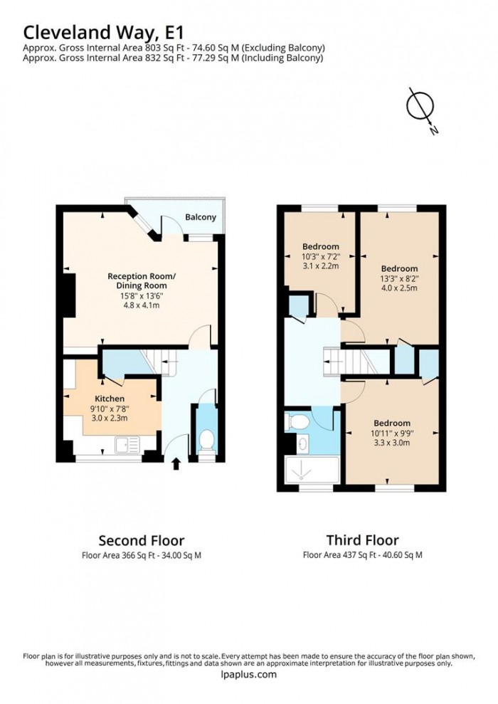 Floorplan for 73, E1