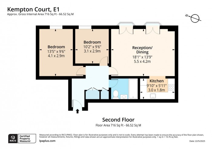 Floorplan for 12-23 Kempton Court, E1