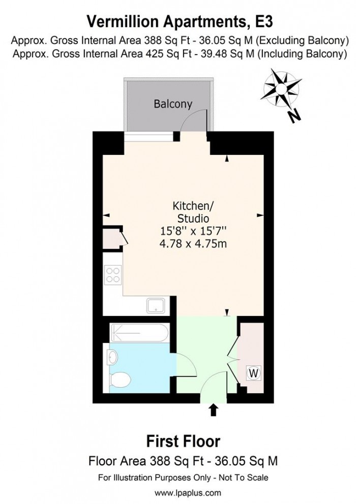 Floorplan for 18 Vermillion Apartments, E3