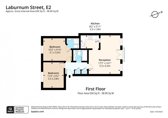 Floorplan for 87, E2