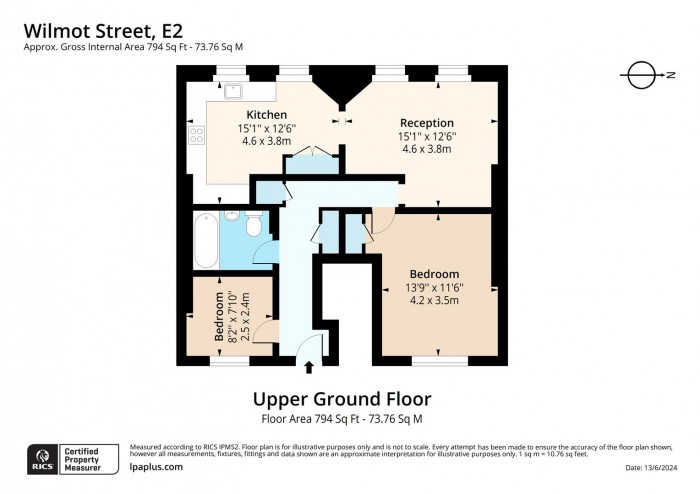 Floorplan for 122, E2