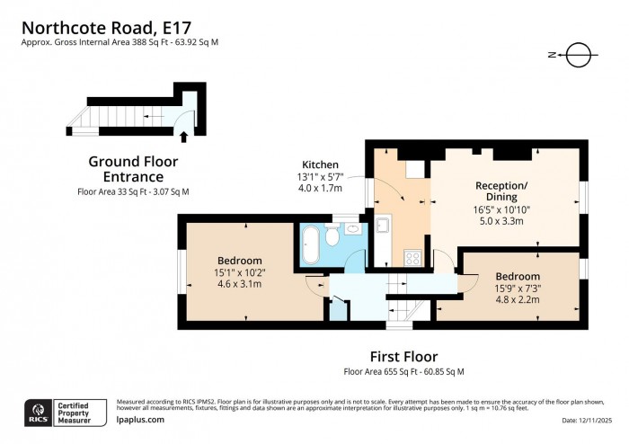 Floorplan for 118a, E17