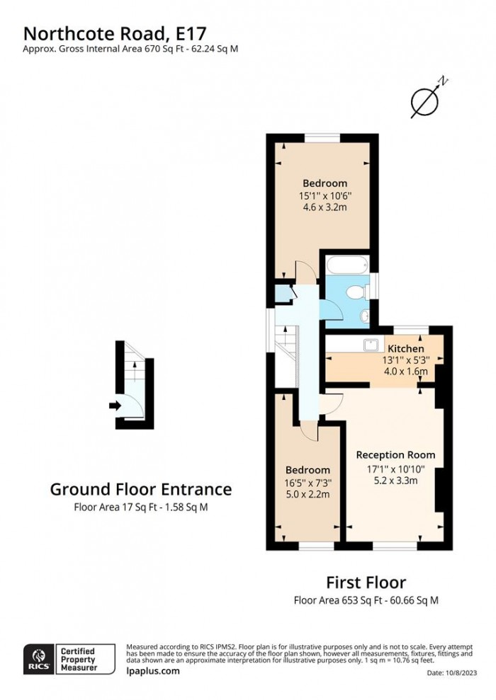 Floorplan for 118a, E17