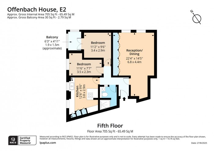 Floorplan for 21 Offenbach House, E2