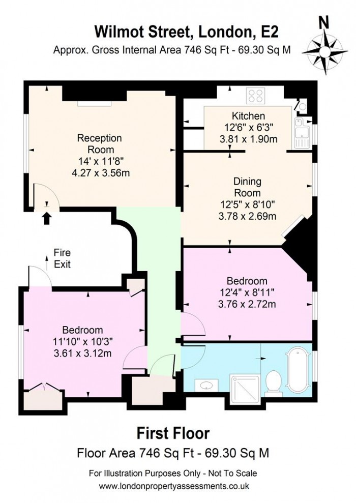 Floorplan for 218, E2