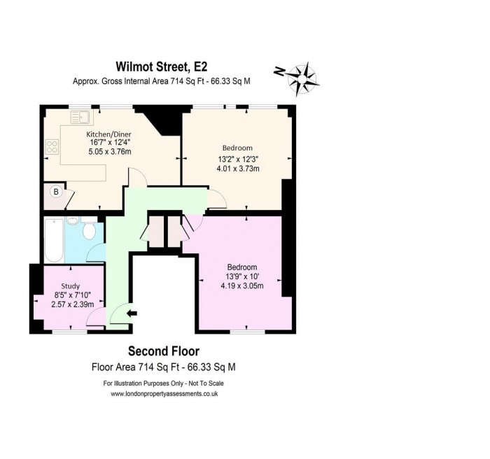 Floorplan for 134, E2