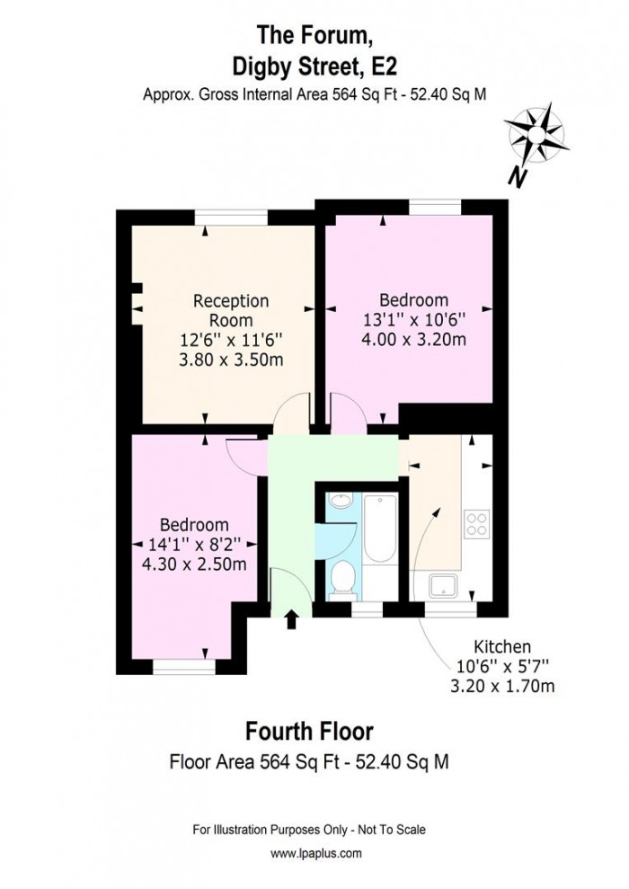 Floorplan for 55 The Forum, E2