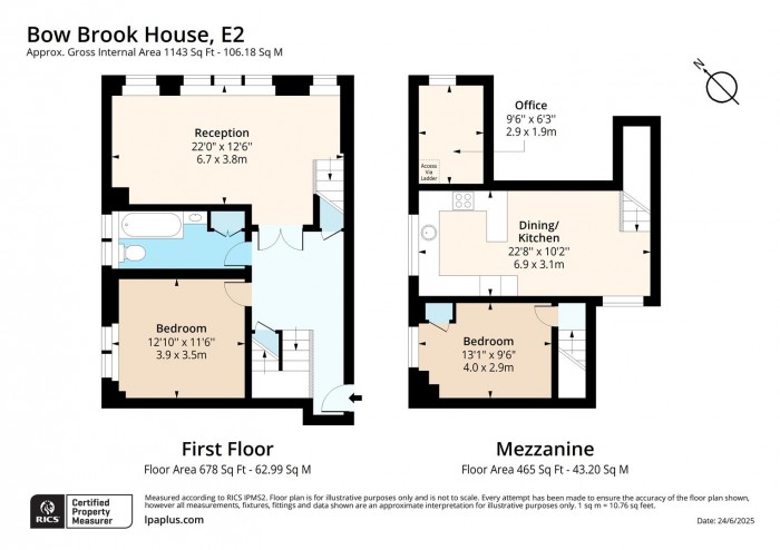 Floorplan for 30, Bow Brook House, E2