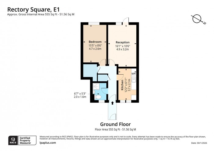 Floorplan for 61, E1