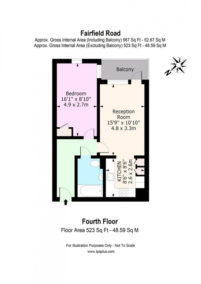 Floorplan for 30, Minton Court, E3